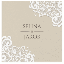 Klick: Details zu Gästebuch Creation Hochzeit "Vintage" anzeigen Gästebuch Creation Hochzeit Vintage 20 x 20 cm, Hardcover beige mit floraler Spitze