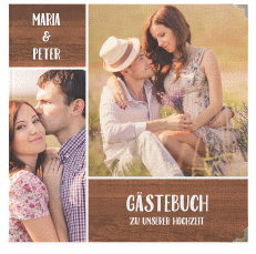 Klick: Details zu Gästebuch Selection Hochzeit "Landliebe" anzeigen Gästebuch Selection Hochzeit Landliebe Leinen-Hardcover braun