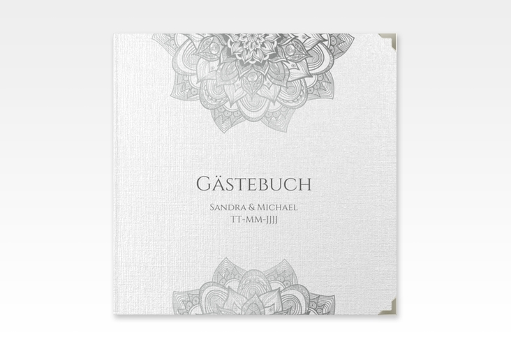 Gästebuch Selection Hochzeit Delight Leinen-Hardcover grau