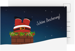 Weihnachtskarte "Kamin"