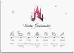 Tagesablauf Leinwand Hochzeit Castle 70 x 50 cm Leinwand pink