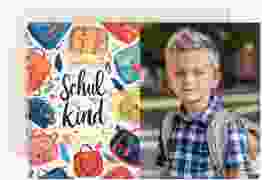 Einschulungskarte "Schulmappen"