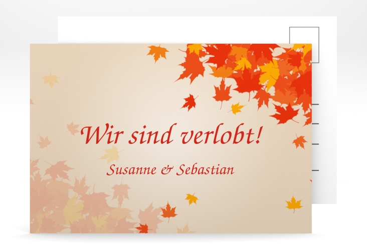 Verlobungskarte Hochzeit Zwiesel A6 Postkarte