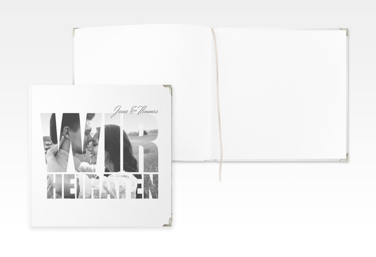 Gästebuch Selection Hochzeit Letters Leinen-Hardcover