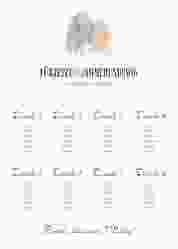 Sitzplan Poster Hochzeit "Messina"