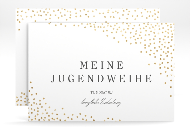 Einladung Jugendweihe Glossa A6 Karte quer