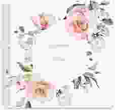 Trautagebuch Hochzeit Graceful Trautagebuch Hochzeit weiss mit Rosenblüten in Rosa und Weiß
