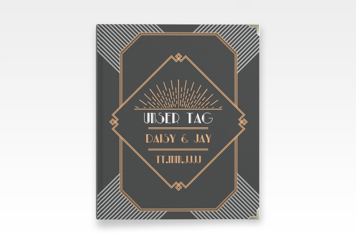 Hochzeitsalbum Gatsby 21 x 25 cm im 20er-Jahre-Stil