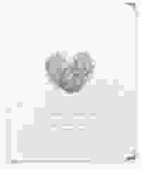 Hochzeitsalbum Fingerprint 21 x 25 cm schwarz schlicht mit Fingerabdruck-Motiv