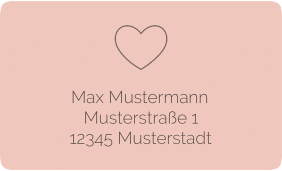 Klick: Details zu Empfängeretikett Hochzeit "Lebenstraum" anzeigen Empfängeretikett Hochzeit Lebenstraum 63,5 x 38,1 mm rosa
