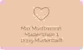 Empfängeretikett Hochzeit Lebenstraum 63,5 x 38,1 mm rosa