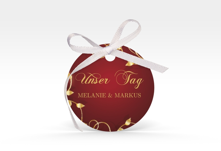 Geschenkanhänger Hochzeit Eternity Geschenkanhänger, rund