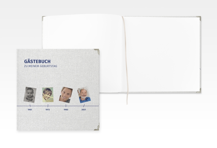 Gästebuch Selection Geburtstag Timeline Leinen-Hardcover