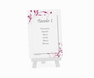 Klick: Details zu Segnaposti matrimonio collezione Palma anzeigen Segnaposti matrimonio collezione Palma Tischaufsteller marrone