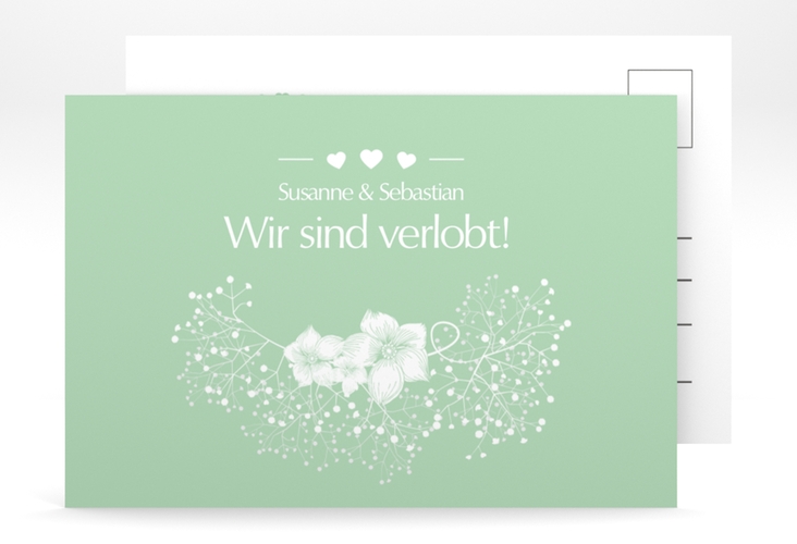 Verlobungskarte Hochzeit Jena A6 Postkarte mint