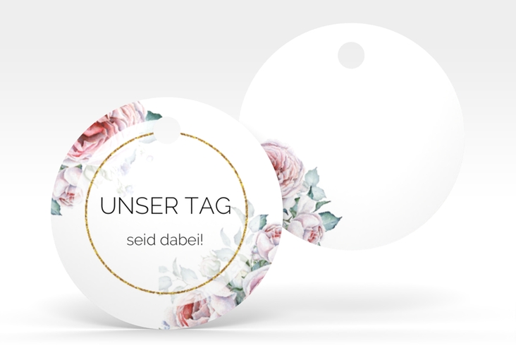 Geschenkanhänger Hochzeit Embrace Geschenkanhänger, rund