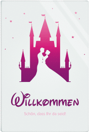 Klick: Details zu Willkommensschild Acryl "Castle" anzeigen Willkommensschild Acryl Castle 40 x 60 cm Acryl pink