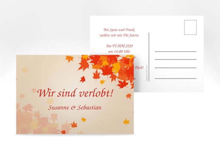 Verlobungskarte Hochzeit Zwiesel A6 Postkarte