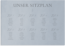 Sitzplan Leinwand Hochzeit "Hochzeitsfreude"