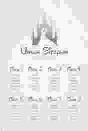 Sitzplan Acryl Hochzeit Castle 40 x 60 cm Acryl grau