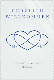 Klick: Details zu Willkommensschild Acryl "Infinity" anzeigen Willkommensschild Acryl Infinity 40 x 60 cm Acryl blau