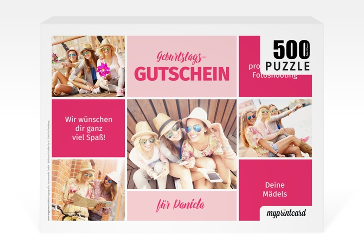 Fotopuzzle 500 Teile Fotoshooting 500 Teile rosa