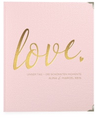 Klick: Details zu Hochzeitsalbum "Glam" anzeigen Hochzeitsalbum Glam 21 x 25 cm rosa