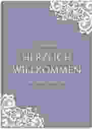 Willkommensschild Leinwand "Vintage"
