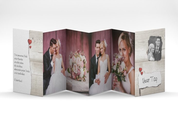 Foto-Leporello Hochzeit Reichenhall Leporello weiss