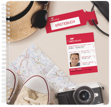 Gästebuch Geburtstag "Boardingpass"