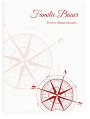 Stammbuch A5 Windrose Stammbuch A5 rot