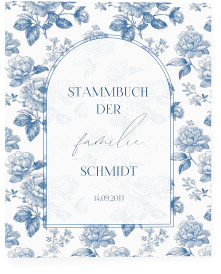 Stammbuch A4 "Blue Floral"