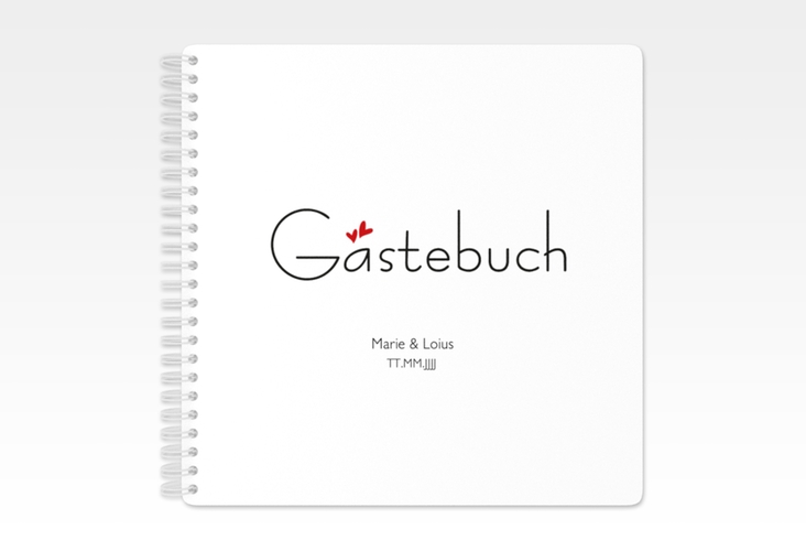 Gästebuch Hochzeit Twohearts Ringbindung