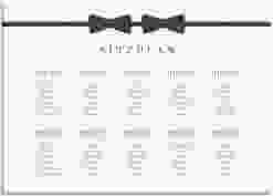 Sitzplan Leinwand Hochzeit Suits 70 x 50 cm Leinwand schwarz