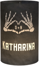 Windlicht Hochzeit "Skeleton"