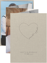 Klick: Details zu Foto-Leporello Hochzeit "Lebenstraum" anzeigen Foto-Leporello Hochzeit Lebenstraum Leporello beige