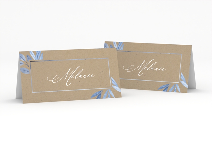 Tischkarte Hochzeit Classicblue Tischkarten Kraftpapier