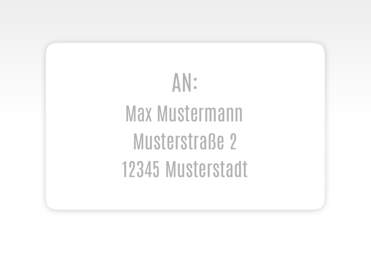 Empfängeretikett Hochzeit Memory 63,5 x 38,1 mm