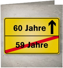 Einladung 60. Geburtstag "Julian/Juliane"