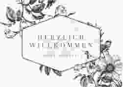 Willkommensschild Poster Magnificent 70 x 50 cm Poster schwarz