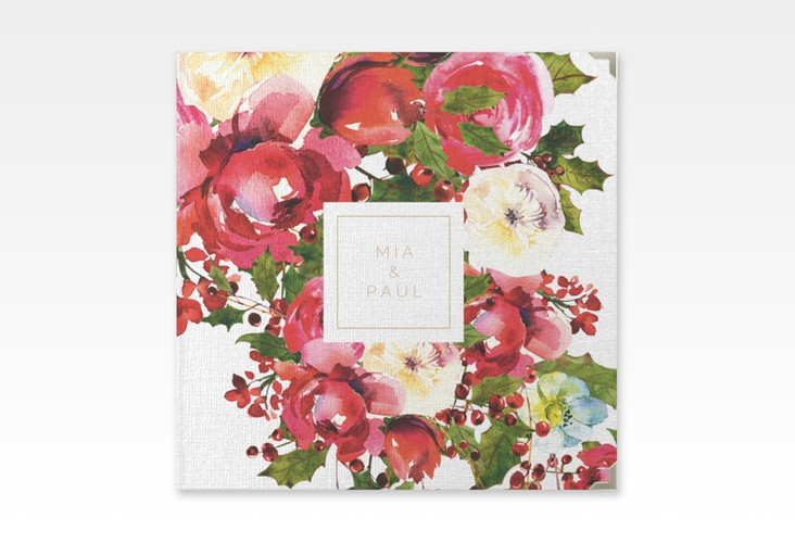 Gästebuch Selection Hochzeit Blumenpracht Leinen-Hardcover weiss