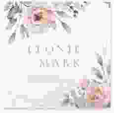 Gästebuch Selection Hochzeit Perfection Leinen-Hardcover weiss mit rosa Rosen