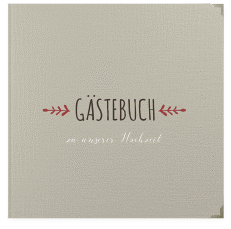 Klick: Details zu Gästebuch Selection Hochzeit "Eden" anzeigen Gästebuch Selection Hochzeit Eden Leinen-Hardcover rot