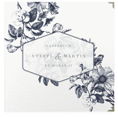 Klick: Details zu Gästebuch Selection Hochzeit "Magnificent" anzeigen Gästebuch Selection Hochzeit Magnificent Leinen-Hardcover blau
