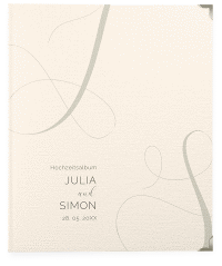 Hochzeitsalbum Eheschließung 21 x 25 cm beige