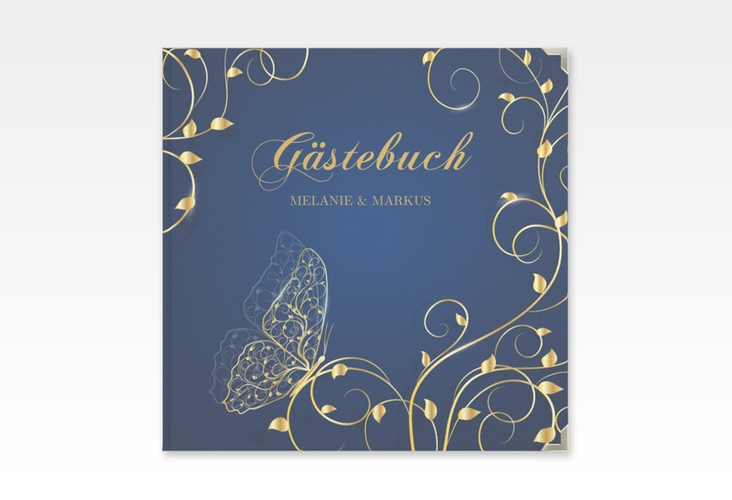 Gästebuch Selection Hochzeit Eternity Leinen-Hardcover blau