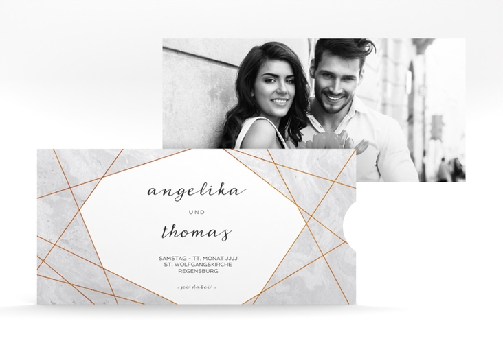 Hochzeitseinladung Asymmetry Einsteckkarte
