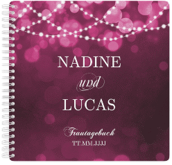 Klick: Details zu Trautagebuch Hochzeit "Lichtspiel" anzeigen Trautagebuch Hochzeit "Lichtspiel" Trautagebuch Hochzeit pink