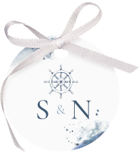 Geschenkanhänger Hochzeit "Steuerrad"