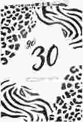 Einladung 30. Geburtstag "Wild"